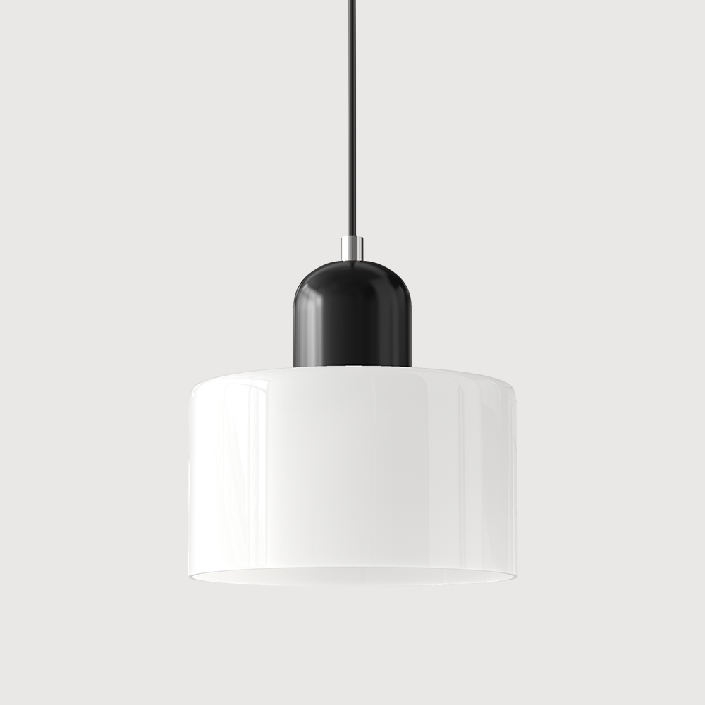 BowLift | Modern Lamp with Colored Glass and Geometric Shape