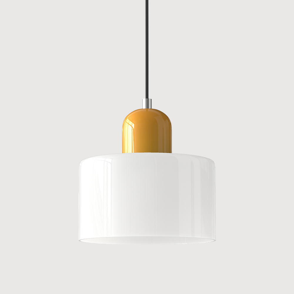 BowLift | Modern Lamp with Colored Glass and Geometric Shape