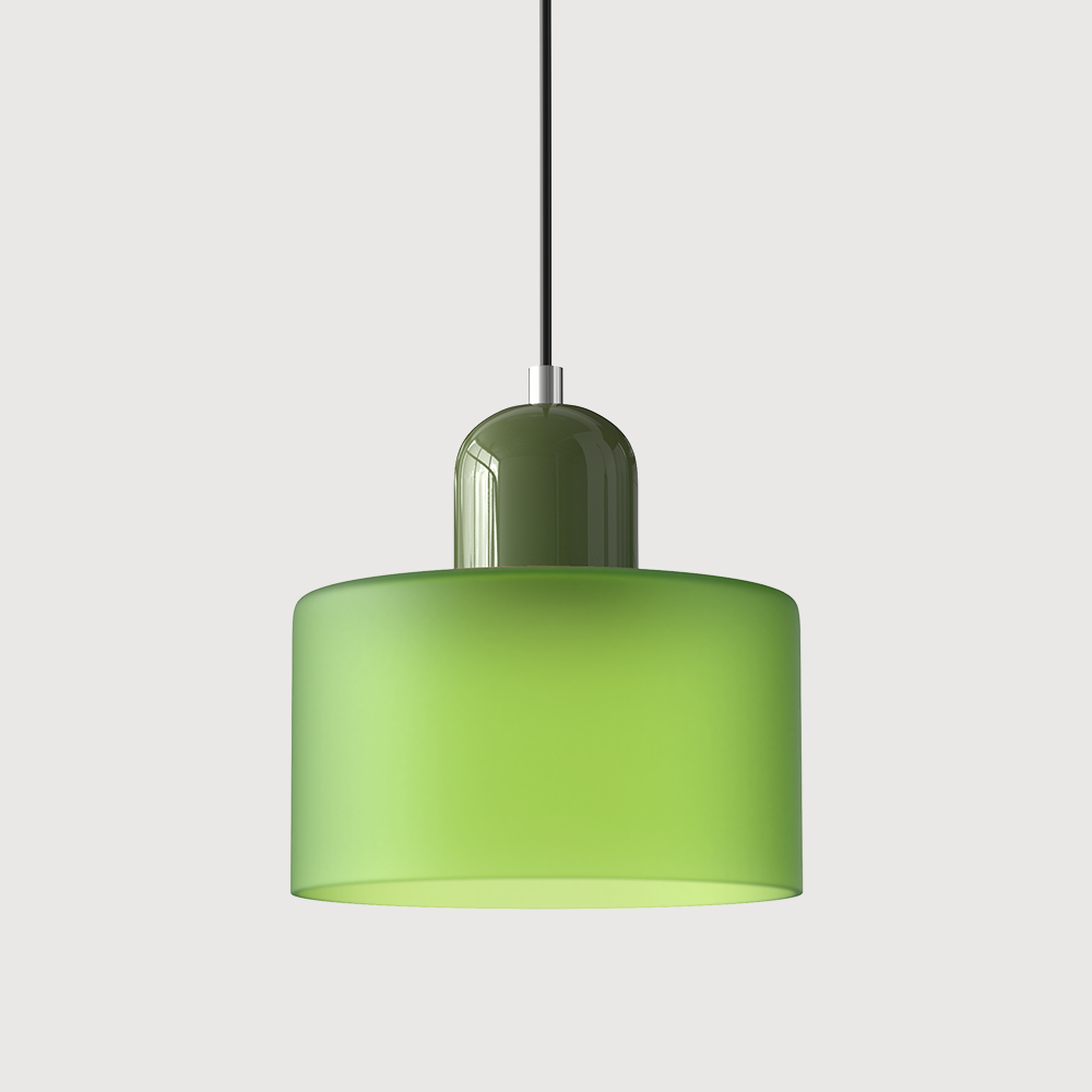 BowLift | Modern Lamp with Colored Glass and Geometric Shape