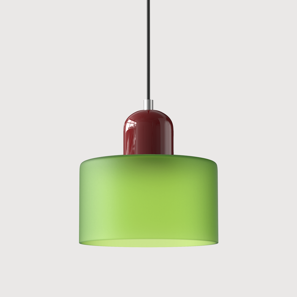 BowLift | Modern Lamp with Colored Glass and Geometric Shape