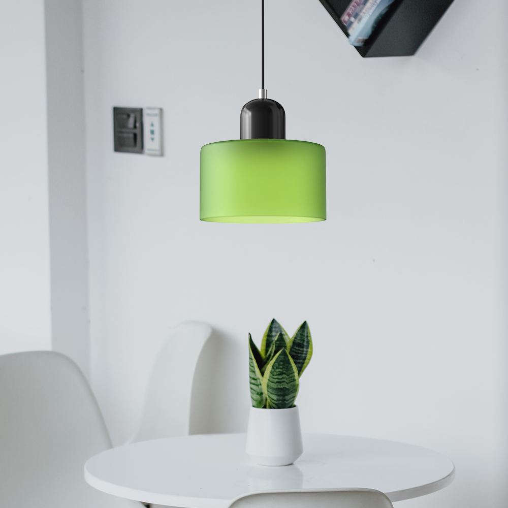BowLift | Modern Lamp with Colored Glass and Geometric Shape