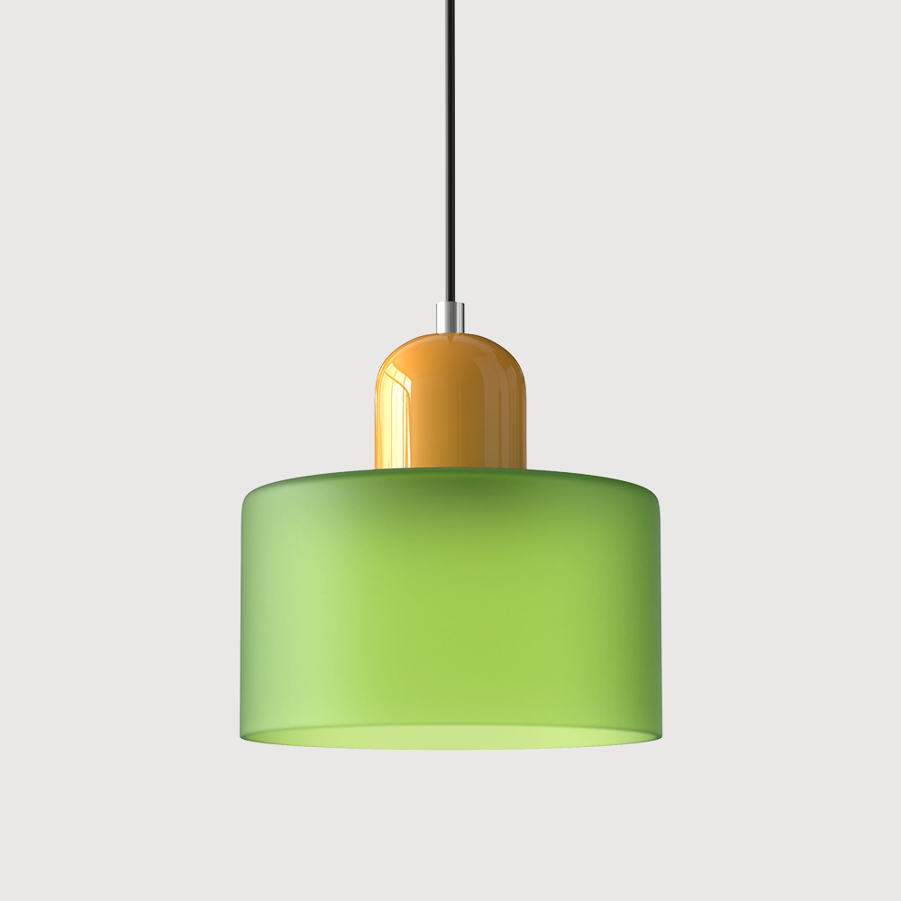 BowLift | Modern Lamp with Colored Glass and Geometric Shape