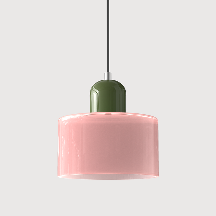 BowLift | Modern Lamp with Colored Glass and Geometric Shape