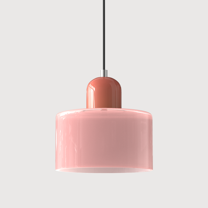 BowLift | Modern Lamp with Colored Glass and Geometric Shape