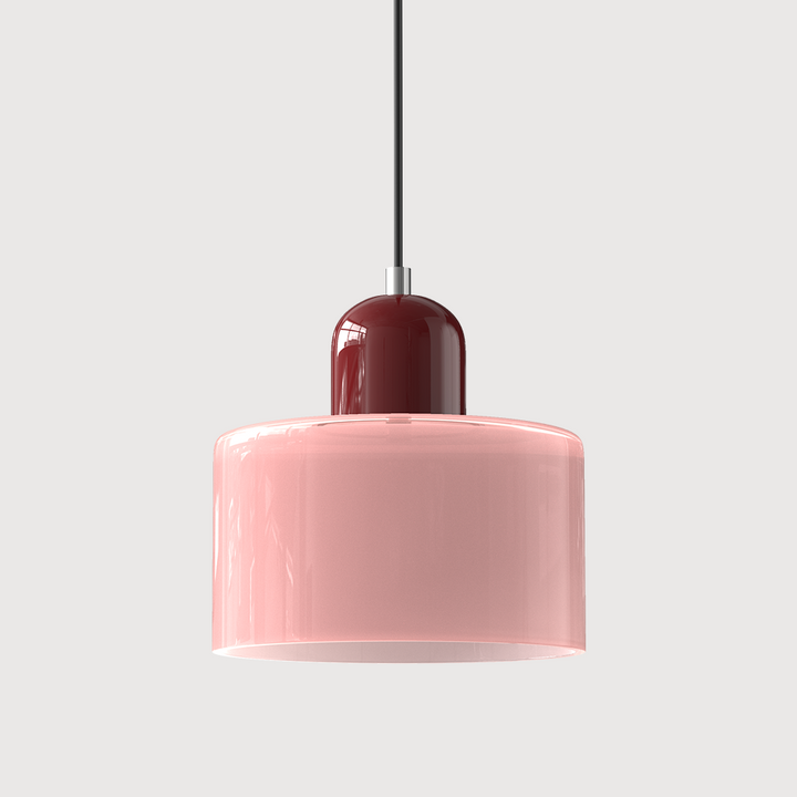 BowLift | Modern Lamp with Colored Glass and Geometric Shape