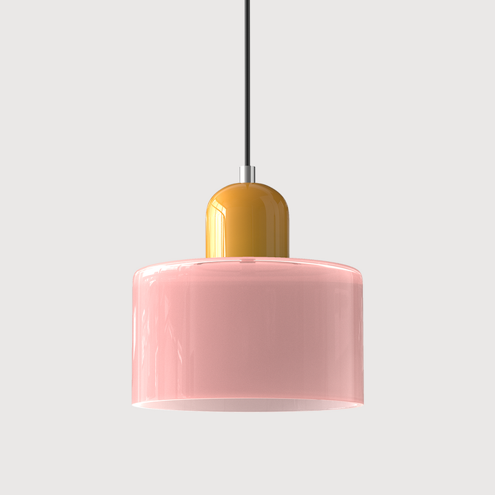 BowLift | Modern Lamp with Colored Glass and Geometric Shape