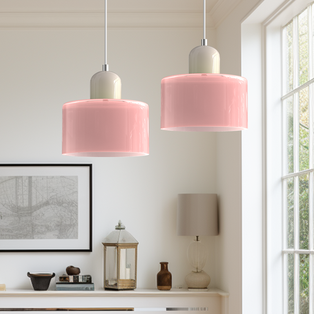 BowLift | Modern Lamp with Colored Glass and Geometric Shape