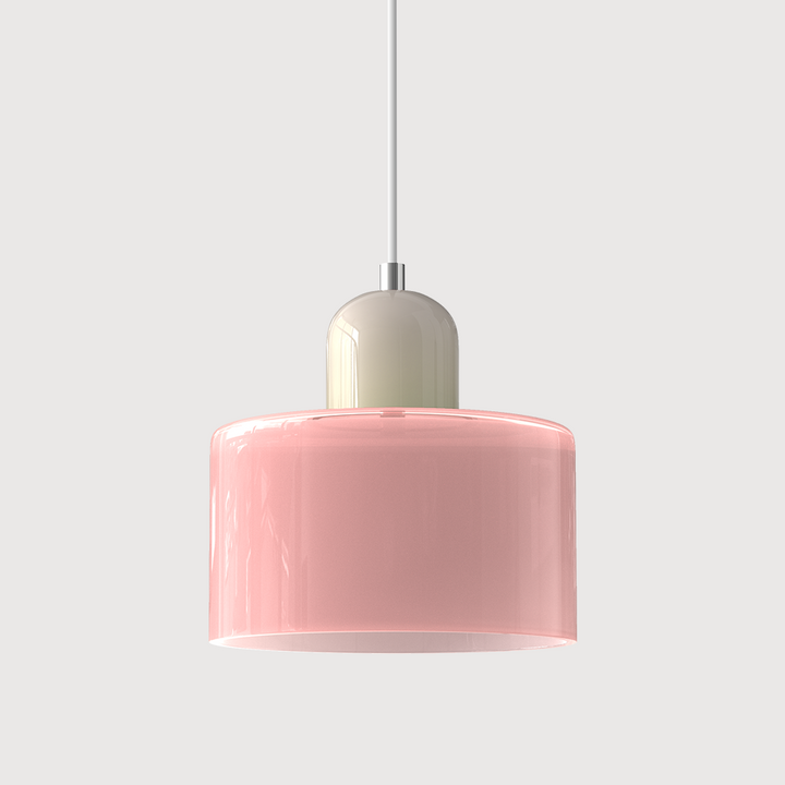 BowLift | Modern Lamp with Colored Glass and Geometric Shape