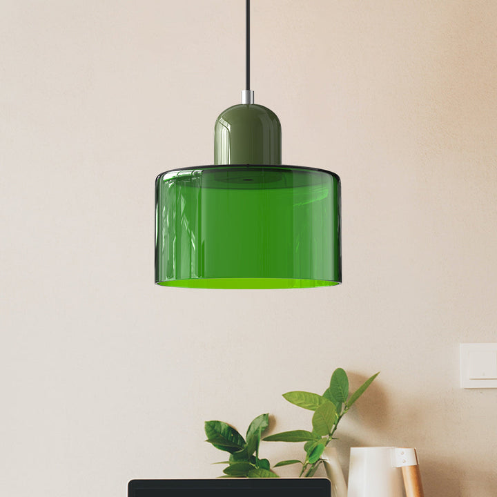 BowLift | Modern Lamp with Colored Glass and Geometric Shape
