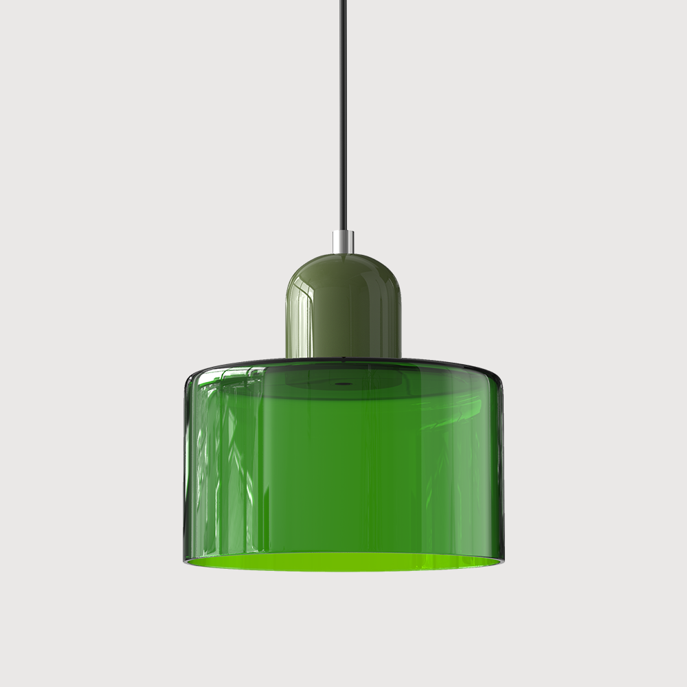 BowLift | Modern Lamp with Colored Glass and Geometric Shape