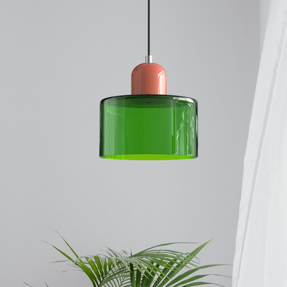 BowLift | Modern Lamp with Colored Glass and Geometric Shape