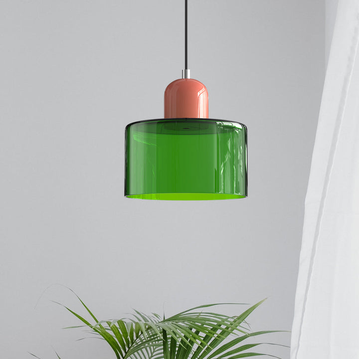 BowLift | Modern Lamp with Colored Glass and Geometric Shape