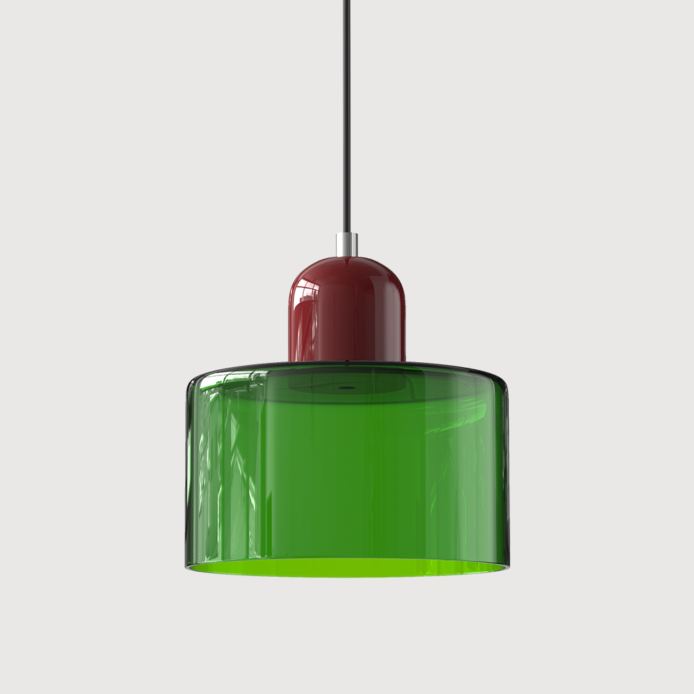BowLift | Modern Lamp with Colored Glass and Geometric Shape