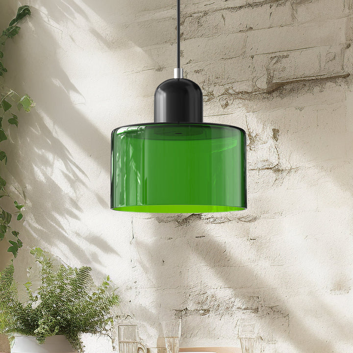 BowLift | Modern Lamp with Colored Glass and Geometric Shape