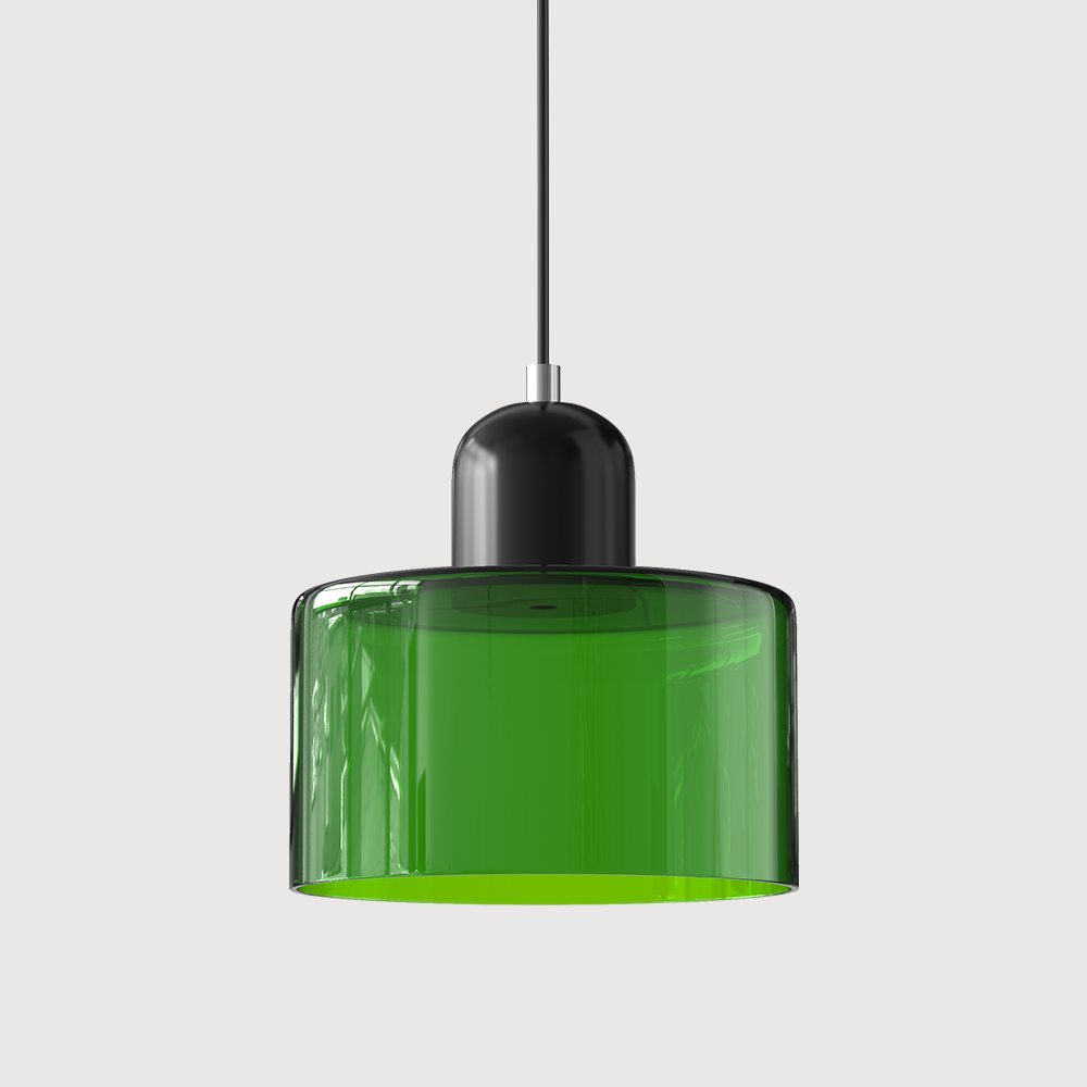 BowLift | Modern Lamp with Colored Glass and Geometric Shape