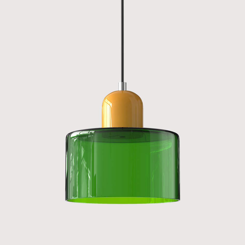 BowLift | Modern Lamp with Colored Glass and Geometric Shape