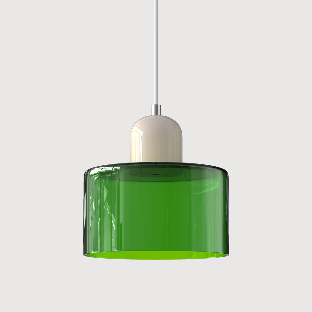 BowLift | Modern Lamp with Colored Glass and Geometric Shape