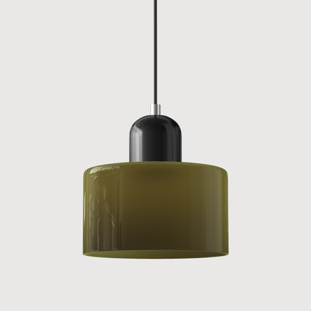 BowLift | Modern Lamp with Colored Glass and Geometric Shape