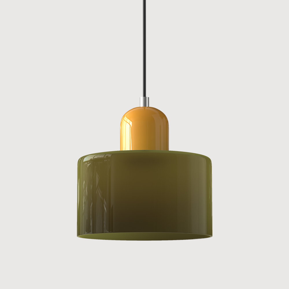 BowLift | Modern Lamp with Colored Glass and Geometric Shape