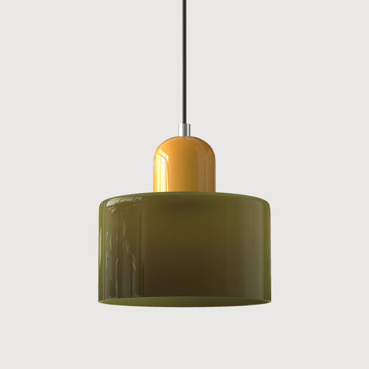 BowLift | Modern Lamp with Colored Glass and Geometric Shape
