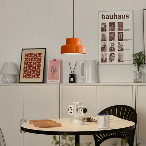BowLift | Bauhaus Glow Light - Enchanting Orange pendant light for the dining room