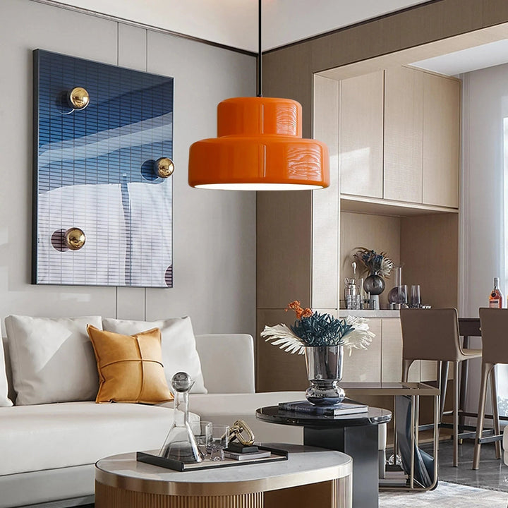 BowLift | Bauhaus Glow Light - Enchanting Orange pendant light for the dining room