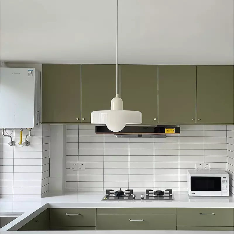 BowLift | Scandi Bauhaus Pendant Light – Stylish Orange Ceiling Lamp for Contemporary Spaces