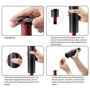 EasyPour | Improve Your Wine Experience (Incl. Wine Stopper, Wine Pourer, Foil Cutter) | Bowlift