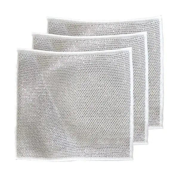 BowLift | Double-sided stainless steel sponge for heavy-duty use