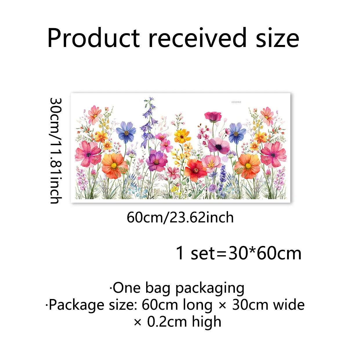 BowLift | Double-sided window sticker with flower motif (can be cut to any size) – buy 1, get 1!