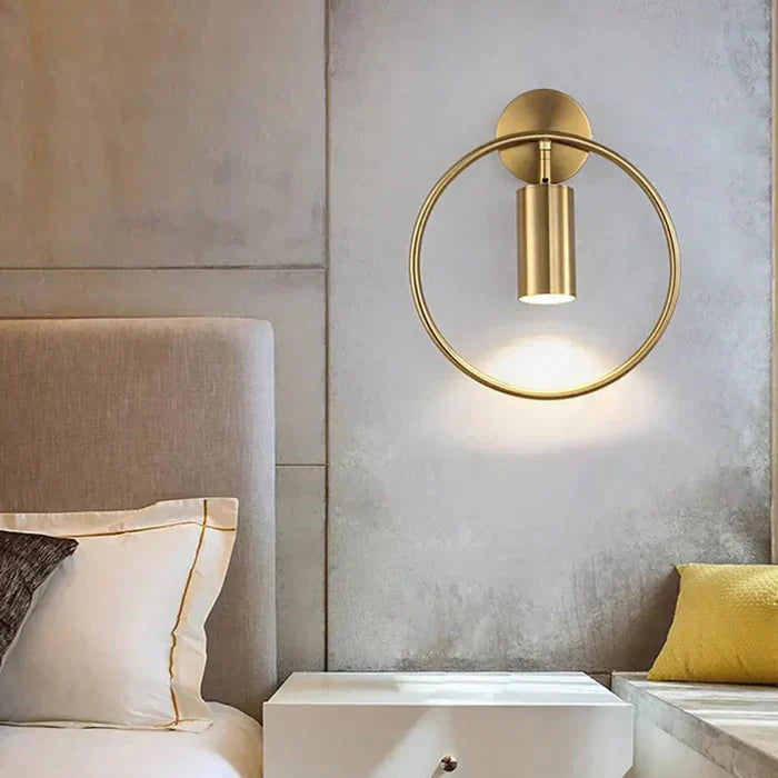 BowLift | OpulentGlow Wall Lamp - Golden Elegance for Your Interior