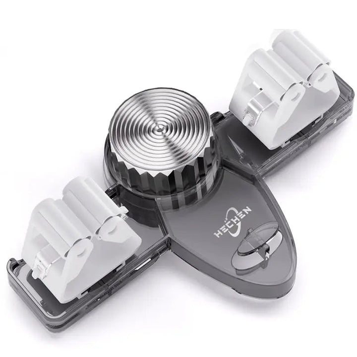 BowLift | Broom clamp with suction cups – Space-saving wall holder with adjustable hooks