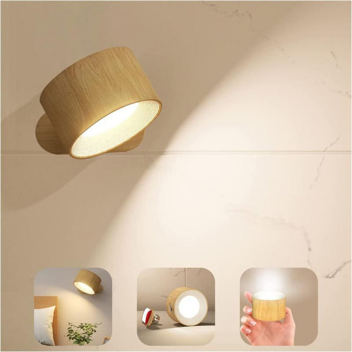 BowLift | FlexiLamp – Wireless Rechargeable 360° LED Wall Light for Indoors & Outdoors