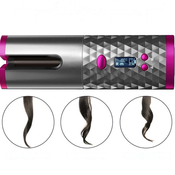 BowLift | Wireless hair curling iron with a ceramic body – Fast and long-lasting curls