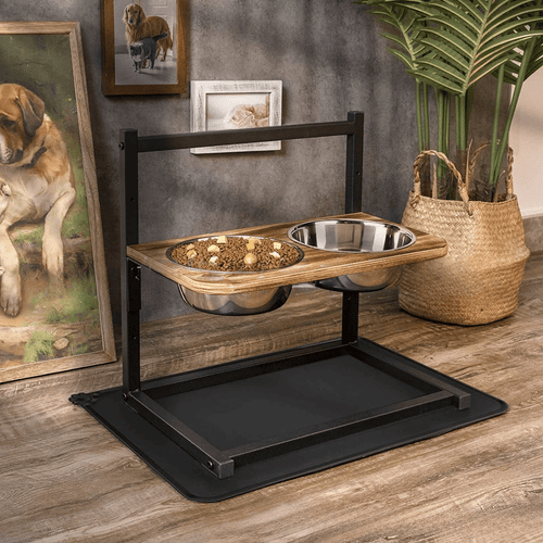 BowLift | Ergonomic Feeding Station made of Stainless Steel for Large & Medium Dogs