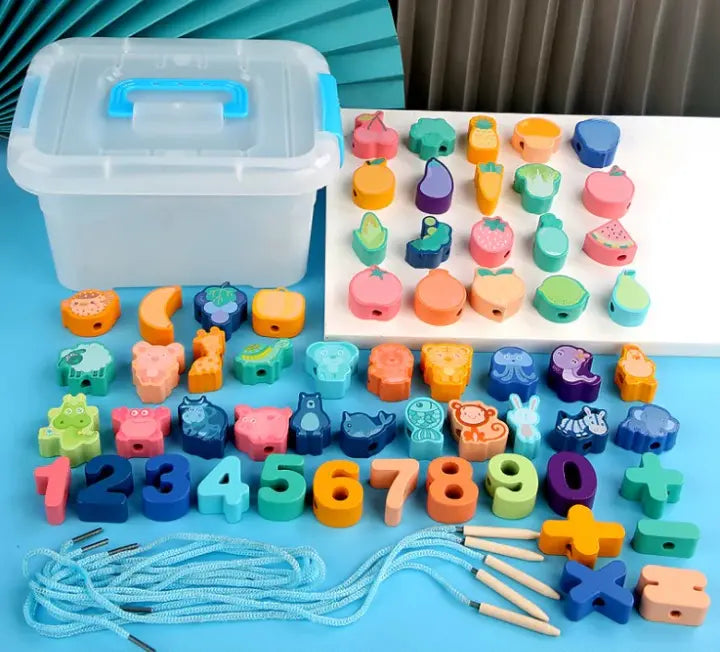 BowLift | Educational wooden beads for shoelaces for children