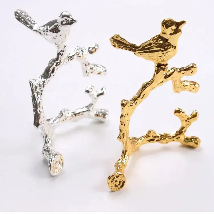 BowLift | Bird & Flower Napkin Rings - 4 Pieces