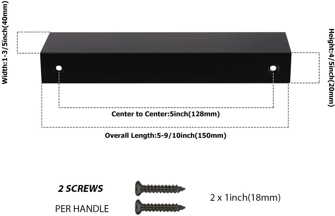 Bowliftack Kitchen Cabinet Finger Edge Drawer Handles | Bowlift