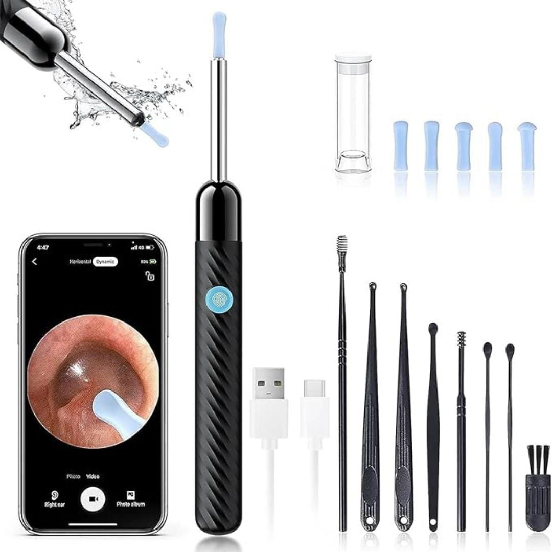 BowLift | Ear Wax Removal Tool | 1080P HD Camera, LED Lights & Adjustable Scoops for Safe Ear Hygiene at Home