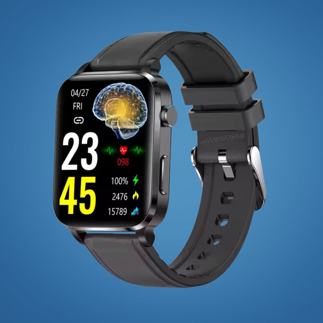 GlucoWell | Non-Invasive Diabetes Smartwatch – Blood Sugar Monitor – HD Display – Pain-Free Glucose Tracking for Adults Bowlift