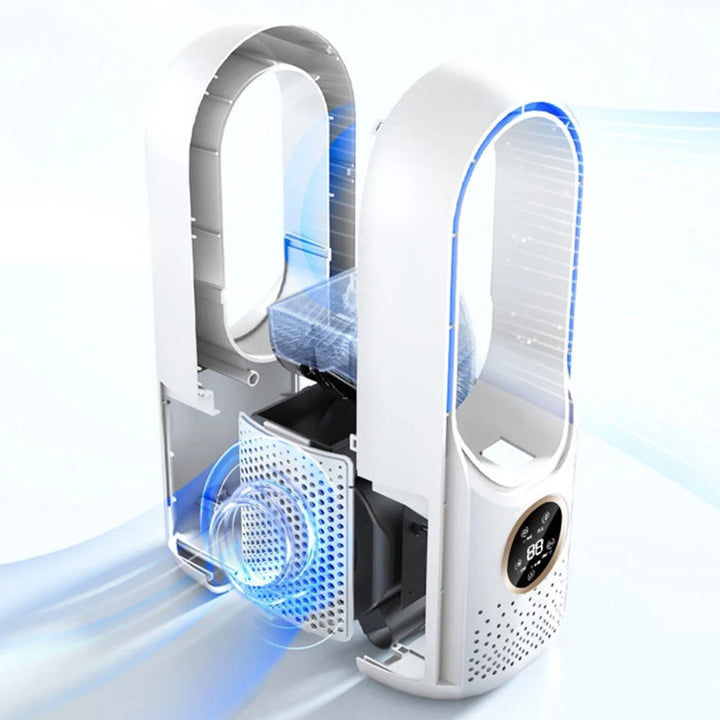 Bladeless Portable Air Conditioner | Ultra-Quiet, Ergonomic Design & Ideal for Home and Office Use | Bowlift