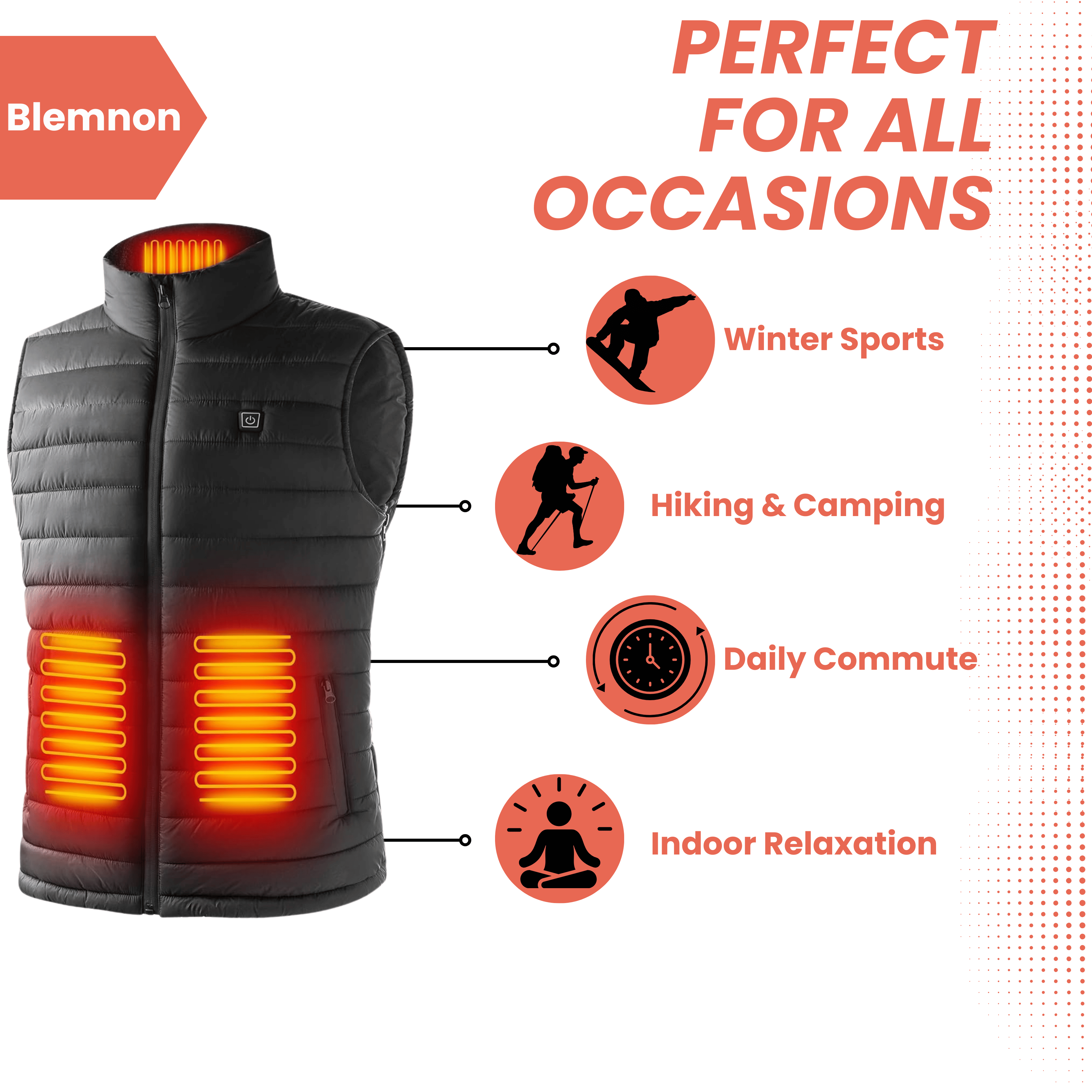BowLift | Heated Gilet – Lightweight Body Warmer Heated Jacket for Ultimate Comfort