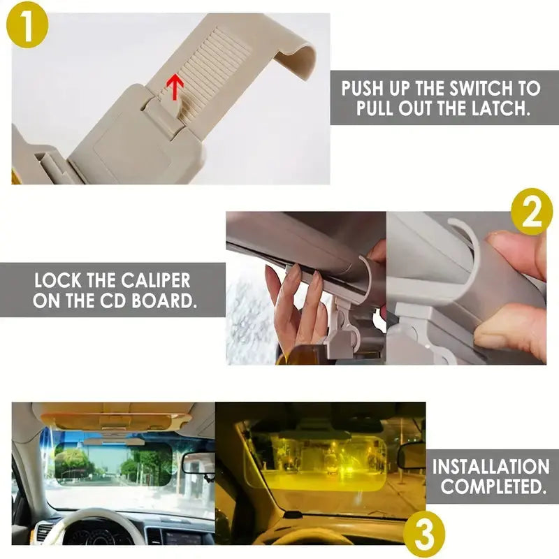 BowLift | Glare Light Blocker – Glare PRedection with Day and Night Filter for Clear Vision