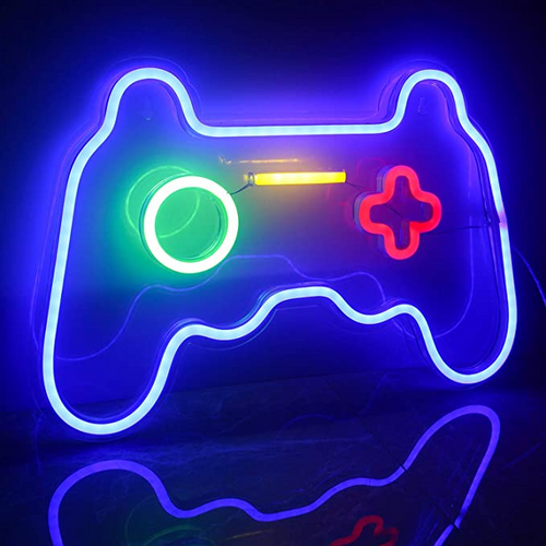 BowLift | Wall Light Neon LED Gaming Controller Sign