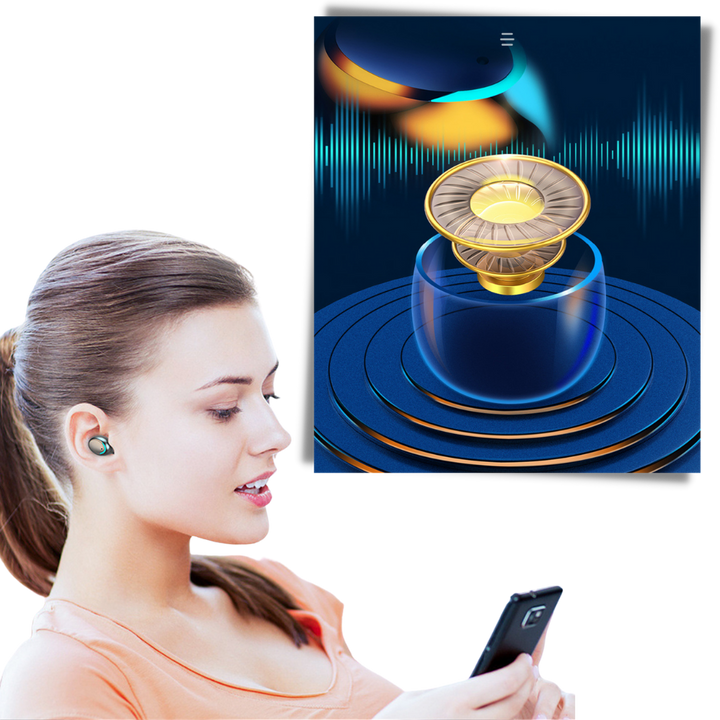 BowLift | Bluetooth earbuds with rechargeable battery case