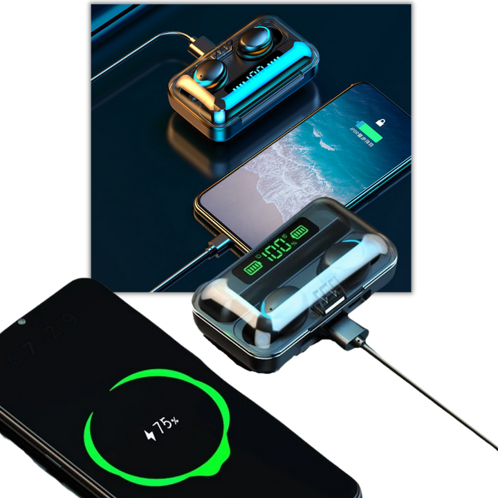 BowLift | Bluetooth earbuds with rechargeable battery case