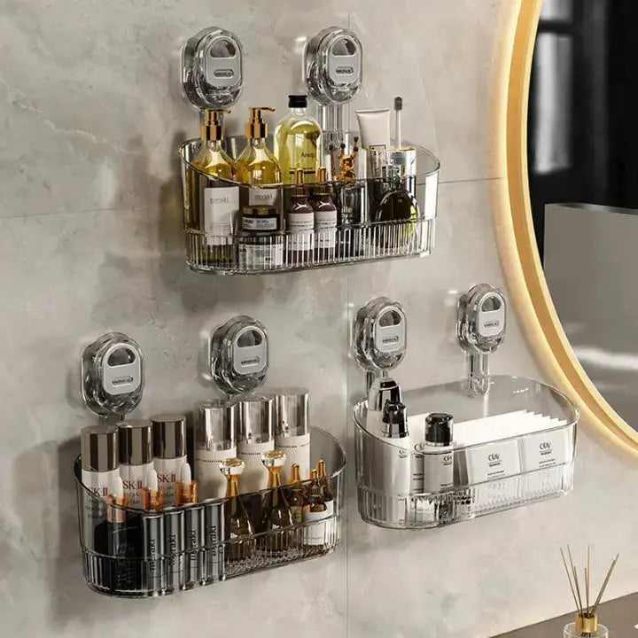 BowLift | Drill-free suction cup bathroom storage box