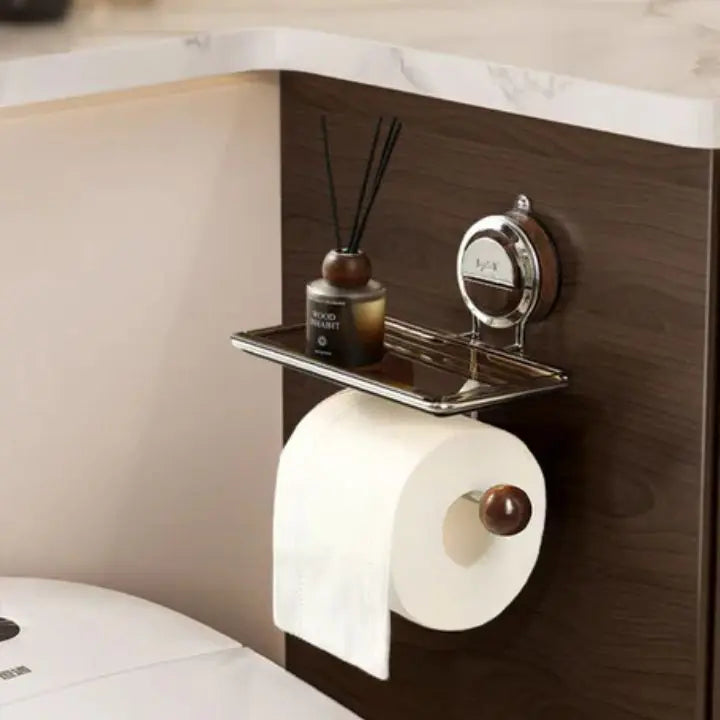 BowLift | Drill-free toilet paper holder made of stainless steel