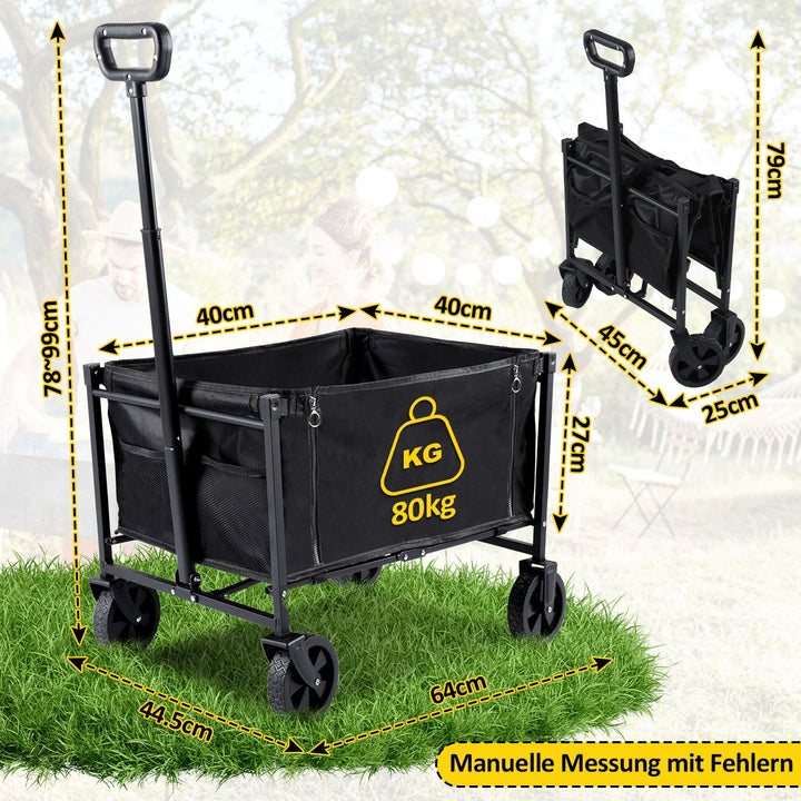 Folding Trolley Transport Cart 60L | Bowlift
