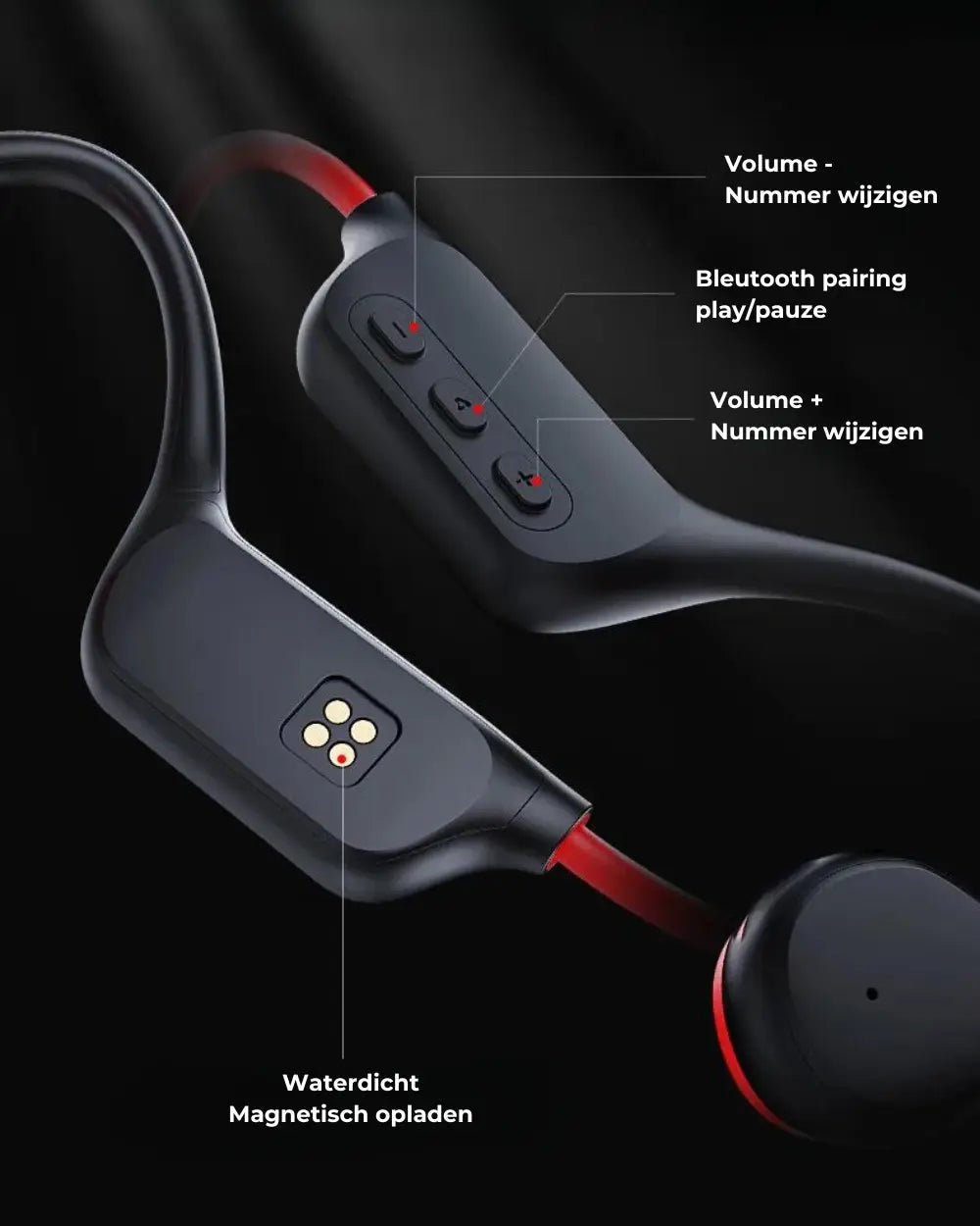 BowLift | Bone conduction Headphones - Safe Cycling & Running